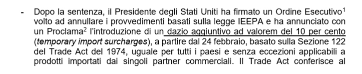 INFORMATION NOTE FROM THE ICE AGENCY FOR ITALIAN BUSINESSES ON US DUTIES March 2026