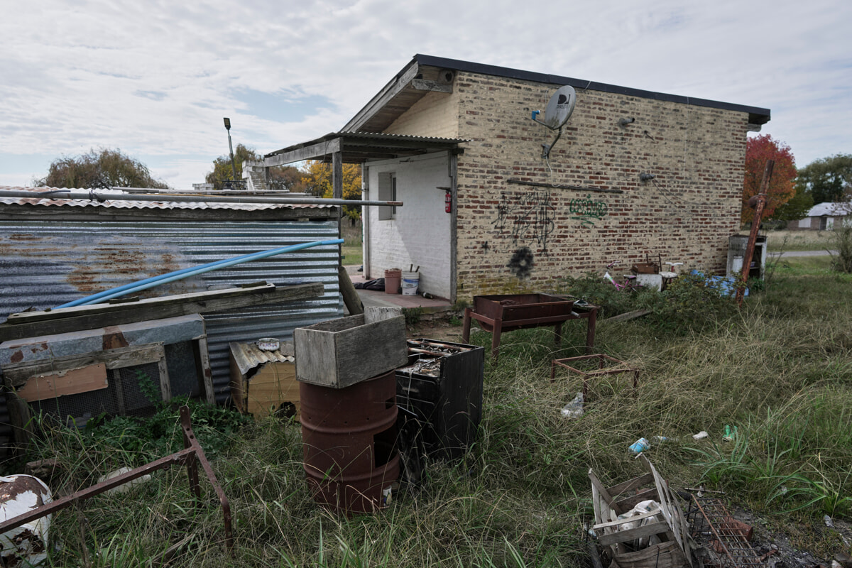 The house where a 14-year-old boy lived who died of hantavirus in January in San Andrés de Giles