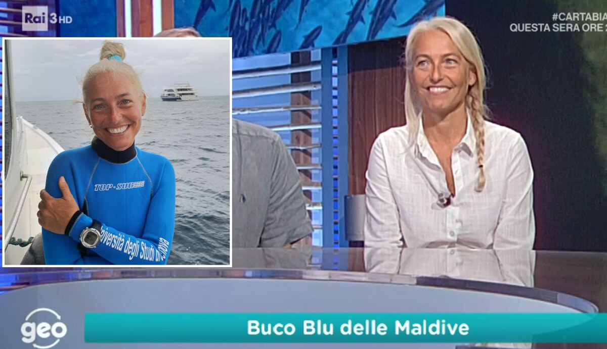 Monica Montefalcone in a TV appearance on Geo on Rai 3 in 2022