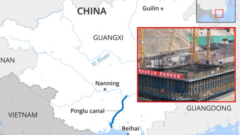China's project to respond to the crisis of trade routes: the Pinglu canal