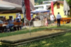 At the restaurant with his wife and daughter he kills them by shooting “many shots”