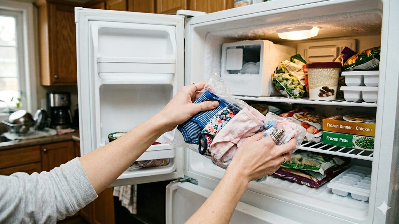 Does putting underwear in the freezer work against the heat? Marilyn Monroe did it but the makeup is different