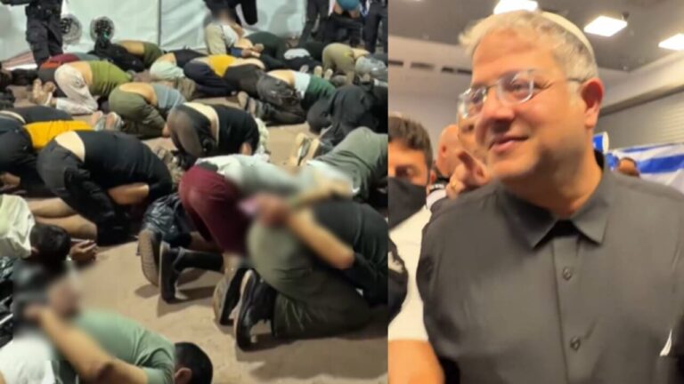Shock video by Ben Gvir: Flotilla activists tied and kneeling. Meloni and Tajani: "We demand an apology"