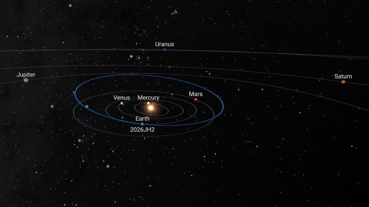 The asteroid the size of a bus that will pass 91 thousand km from Earth