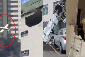 Tourist plane crashes into a building in Brazil with five people on board. The video of the accident