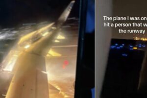 “We hit someone”: Airbus A321 hits a person during take-off, engine fire and smoke on board