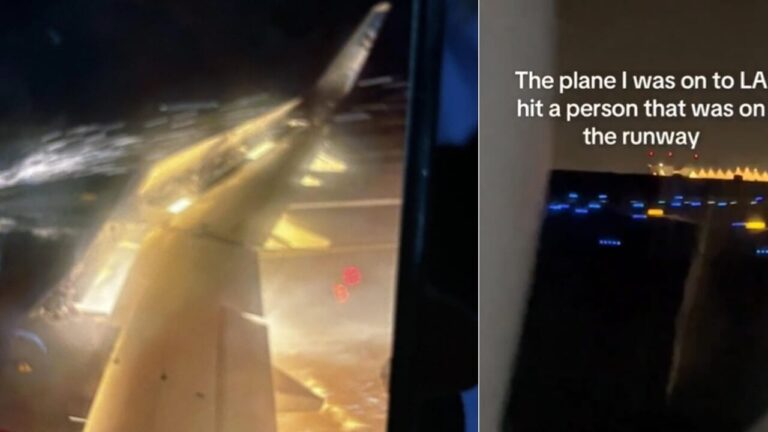 "We hit someone": Airbus A321 hits a person during take-off, engine fire and smoke on board