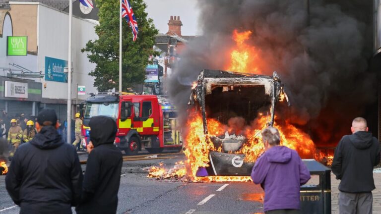 Anti-immigrant protests erupt in Belfast after a refugee tried to behead a man