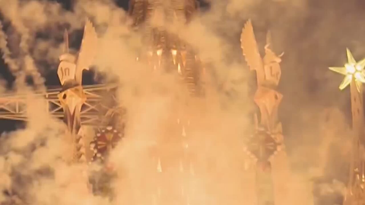 The video of the inauguration of the Sagrada Familia in Barcelona