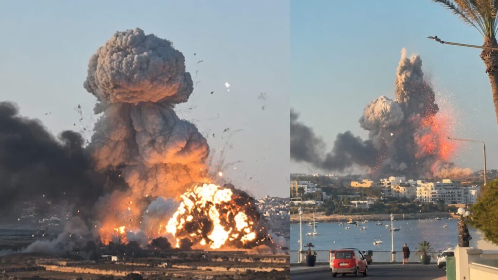 A fireworks factory explodes in Malta: houses damaged for kilometers ...