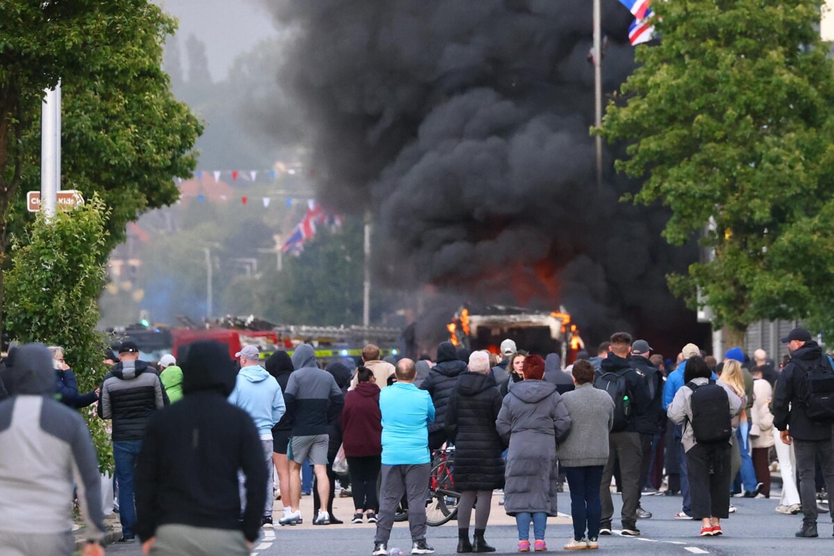 The protests in Belfast. Ap Photo Peter Morrison The protests in Belfast. Ap Photo Peter Morrison