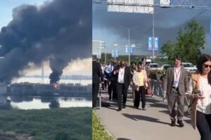 Ukrainian drones over St. Petersburg on the opening day of the economic forum