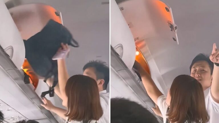 Hatbox catches fire during flight: panic breaks out on board