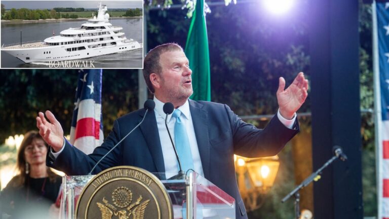 Tilman Fertitta on tour with his 450 million dollar yacht, is it right that the escort is paid by the Italian state?