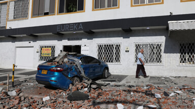 The damage caused by the earthquake in Colombia (Photo LaPresse)
