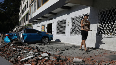 The damage caused by the earthquake in Colombia (Photo LaPresse)