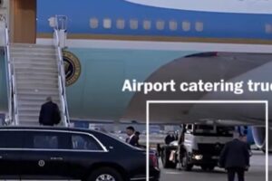 Trump allegedly fled the threat of an attack by hiding in a catering van