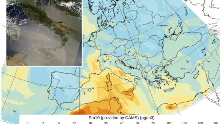 Like in the desert: the heat wasn't enough, now the sand from the Sahara also arrives