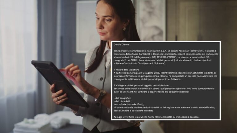 Hacker attack on TeamSystem, IBAN and accounting data stolen: "Be careful of account movements"