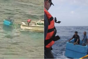 Fishermen adrift in the ocean on an ice chest: rescued after 5 days without water or food