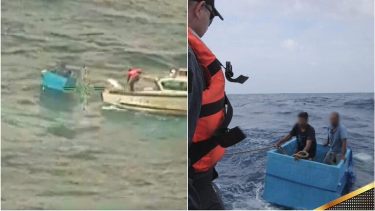 Fishermen adrift in the ocean on an ice chest: rescued after 5 days without water or food
