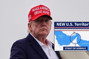 “Iran considers striking US targets in Europe in case of escalation”. Trump posts map: “Hormuz is ours”