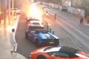 Molotov bombs at the wedding, Lamborghinis and McLarens on fire