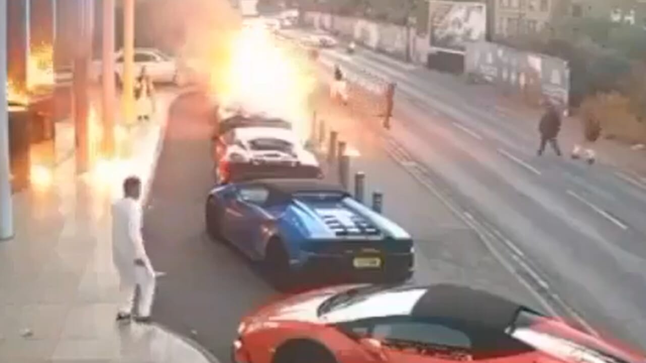 Molotov bombs at the wedding, Lamborghinis and McLarens on fire