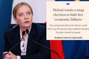 The Financial Times rejects Meloni: “He wants early voting to hide economic failures”