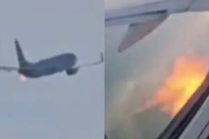 “The birds hit the engine”: flames after take-off, plane with 181 passengers forced to emergency land