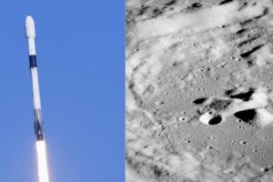 The second stage of a SpaceX rocket crashed into the moon at 8,690 km/h (maybe)