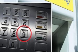 What happens if you press the 9 key at the Postamat: the safe withdrawal trick