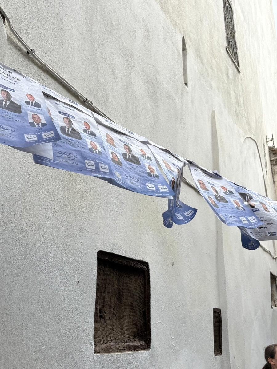 Election campaign in the streets of the old city of Tetouan, north of Morocco (1)