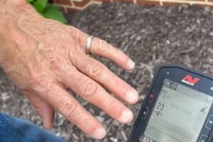 He finds the wedding ring his father lost after 50 years: it was in the garden