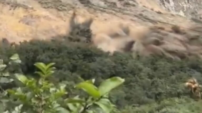 The monsoons hit Nepal and the neighboring regions: it rains so hard that the mountains collapse