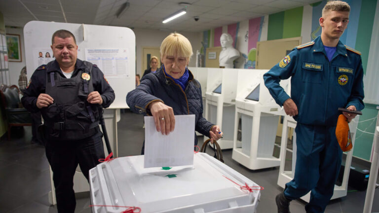 Voting is taking place in Russia, but the opponents are already out of the picture