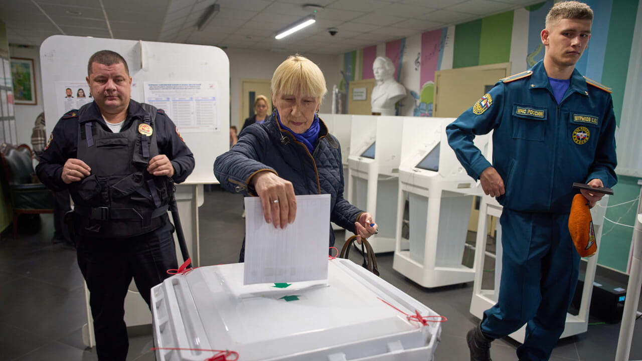 Voting is taking place in Russia, but the opponents are already out of the picture