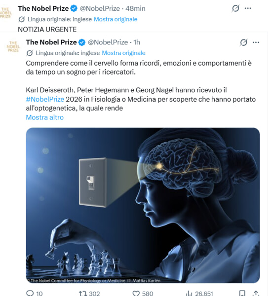 Nobel Medicine 2026 by X 2 Nobel Medicine 2026 by X 2