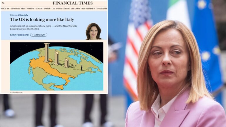 "The United States is increasingly resembling Italy": the comparison that is causing discussion