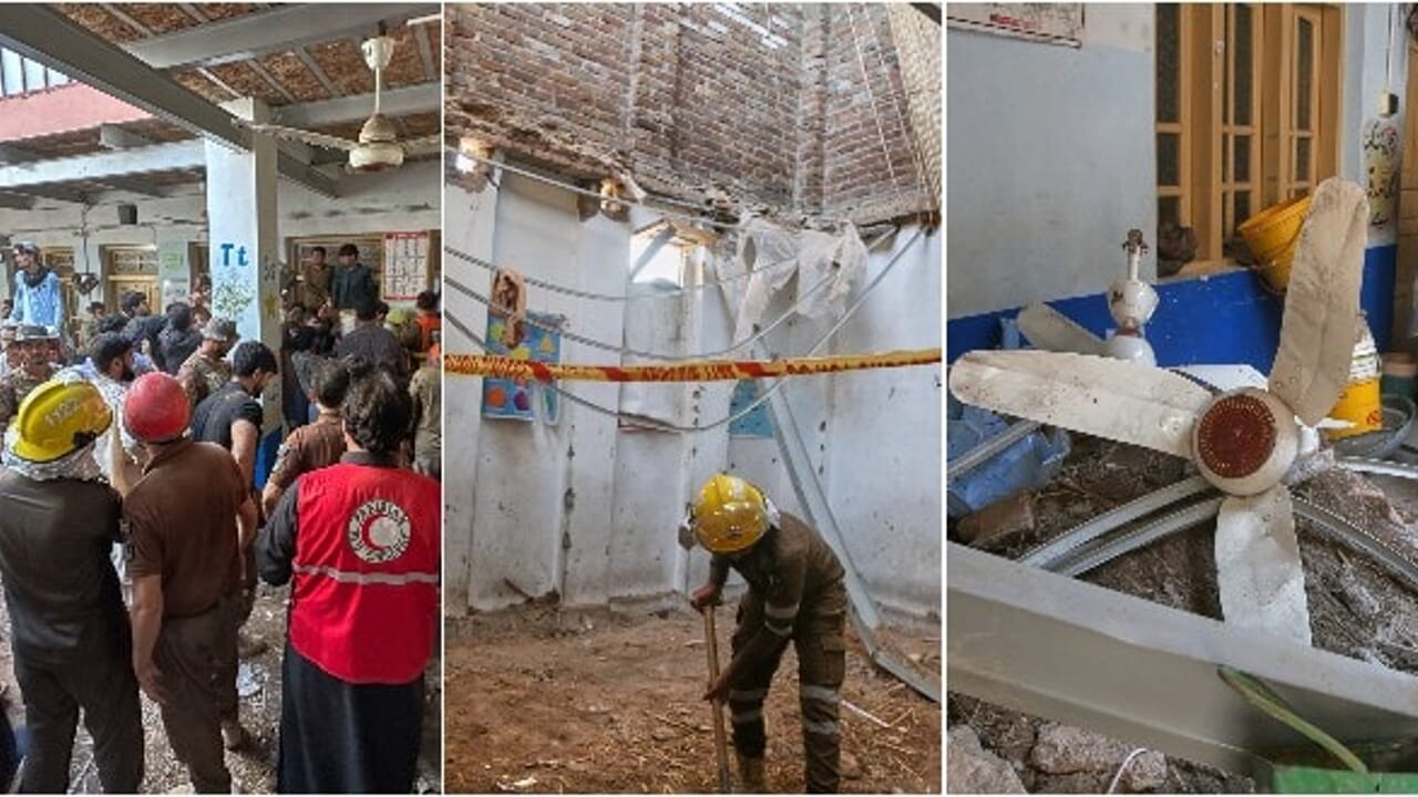 The roof of a school collapses, massacre of children in Pakistan: over 30 dead and dozens injured