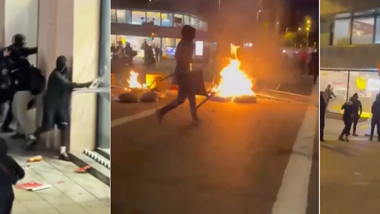 Devastation and looting during the youth protest in Barcelona: 128 arrests, over half of them minors