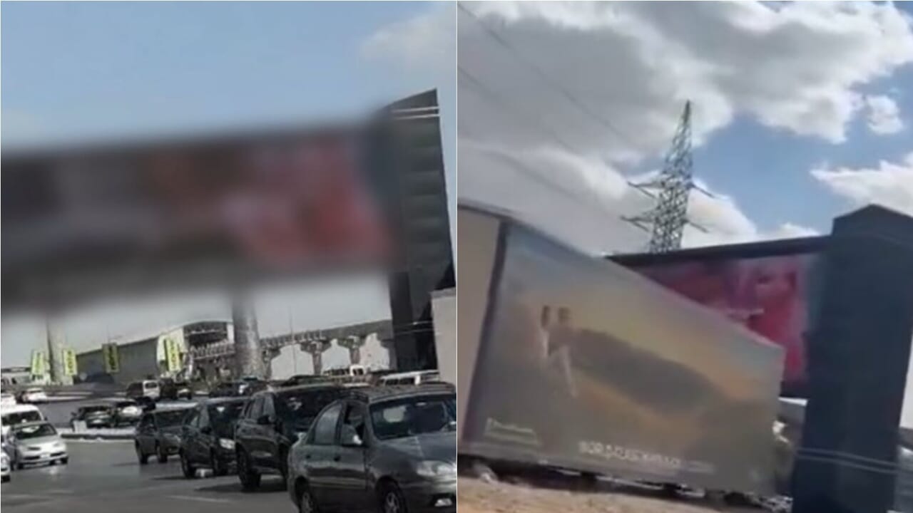 Porn videos on billboards, chaos in the street: "It's a hacker attack"