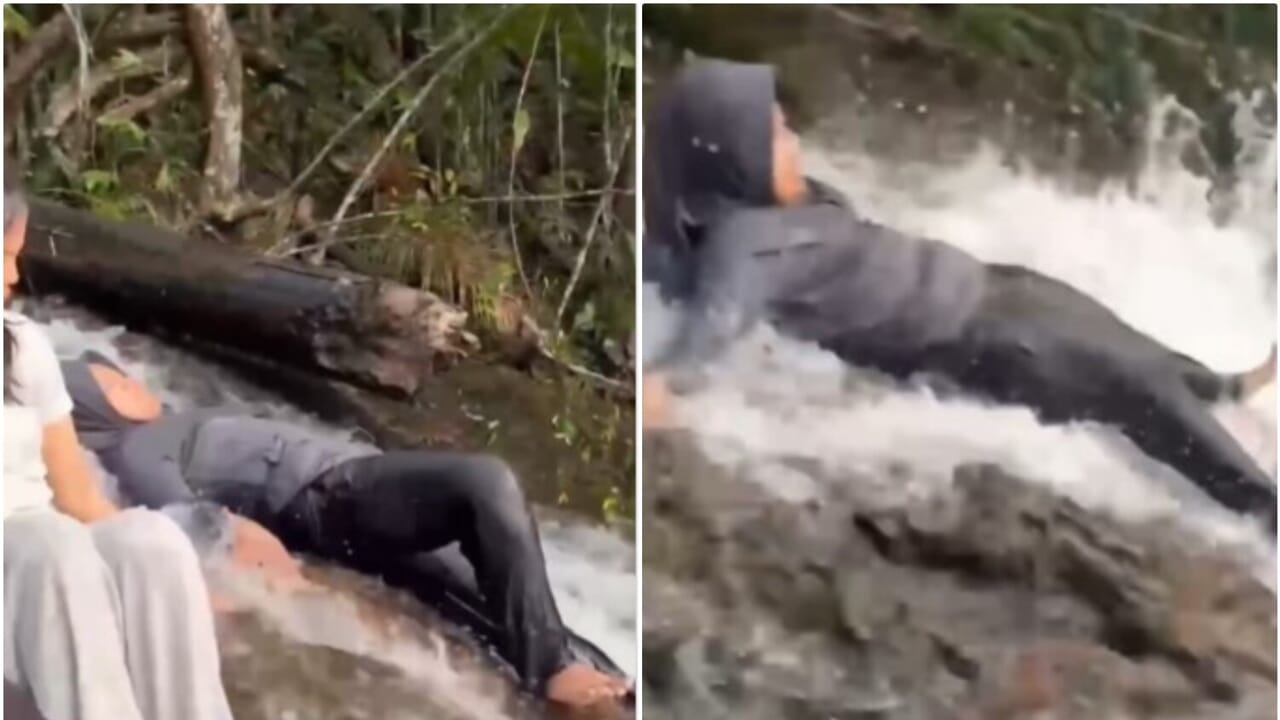 She slips into the waterfall while her friends make a video: found dead 70 meters away